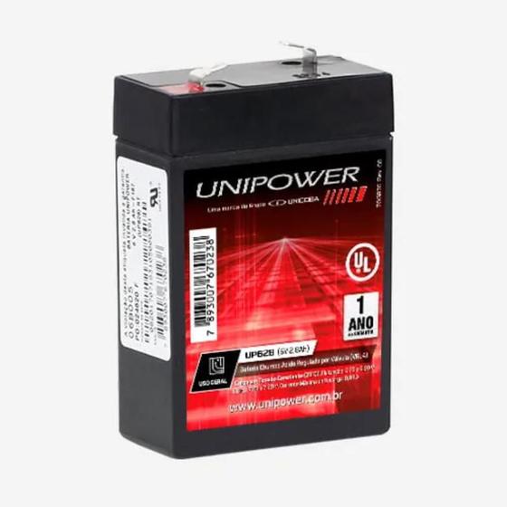 Imagem de Bateria Selada Unipower 6V 2,8 VRLA 