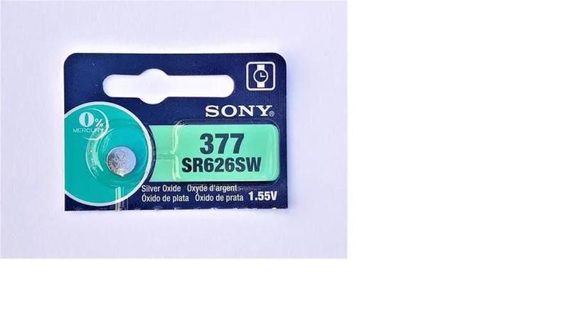 Imagem de Bateria Sony 377 Botão Sr626Sw Cartela 1 Un