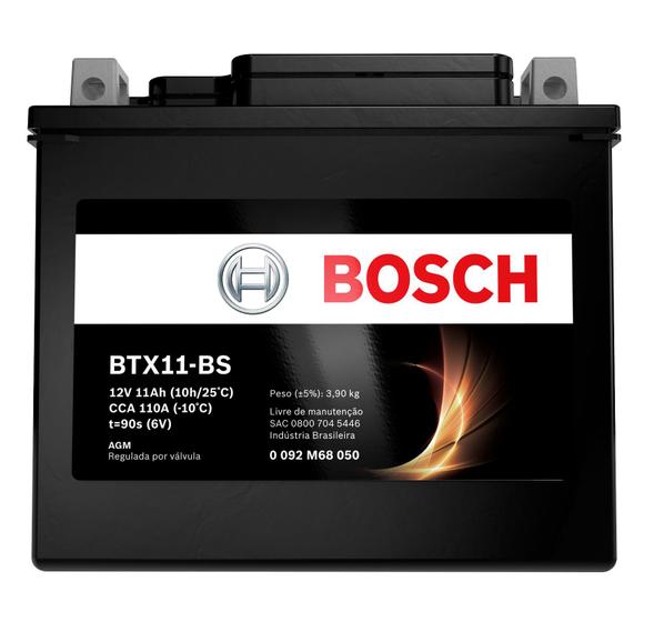 Imagem de Bateria Suzuki Dl100 V-strom Bosch 11ah Btx11-bs (ytx12-bs)