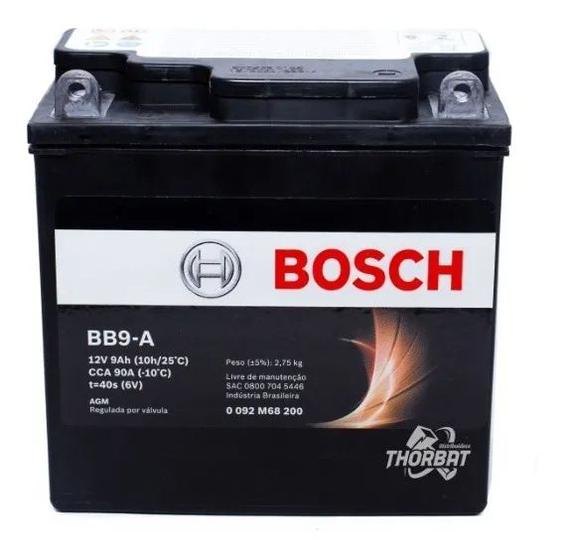 Imagem de Bateria Suzuki Yes 125 12v 9ah Bosch Bb9-a (yb7-a)