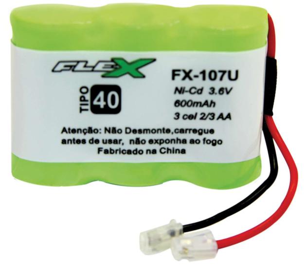 Bateria Telefone S/ Fio 3.6V 400MAH PLUG Univer Tipo 40 Menor preço em Bateria Telefone S/ Fio 3.6V 400MAH PLUG Univer Tipo 40
