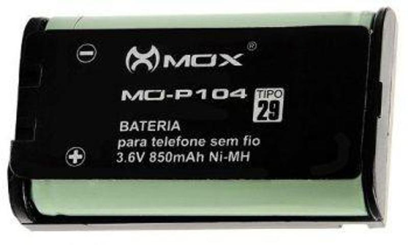Imagem de Bateria Telefone Sem Fio Panasonic Tipo 29 3.6V 850Mah MO-P104 - Mox