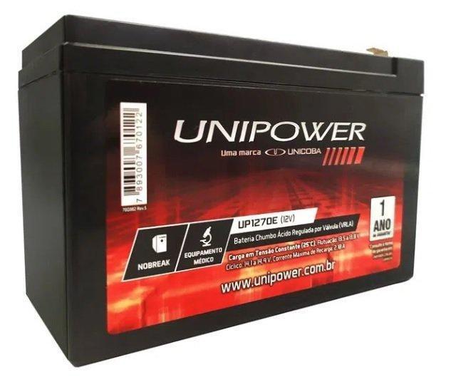 Imagem de Bateria Unipower 12V 7,0Ah F187 Up1270Seg Ot