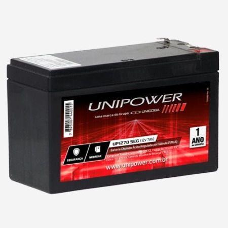 Imagem de Bateria Unipower para Nobreak , Segurança eletronica UP1270SEG  12v 7ah 