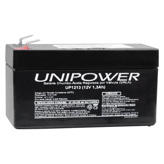 Imagem de Bateria Unipower Up1213 12V 1.3Ah F187 Nao Automotiva