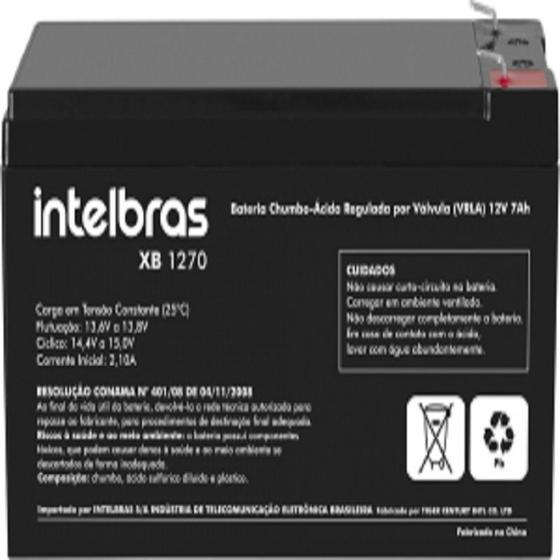 Imagem de Bateria vrla 12v 7ah xb 1270 intelbras