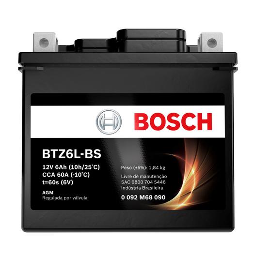 Imagem de Bateria Yamaha Ybr Factor 125 / 12v 5ah Bosch Btz5l-bs