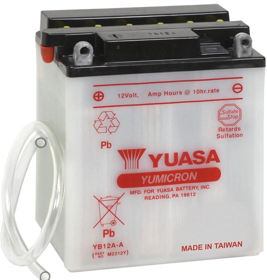 Bateria Yuasa YB12A-A, CB400, CB450, CBR450 SR, CB500, CB650 Menor preço em Bateria Yuasa YB12A-A, CB400, CB450, CBR450 SR, CB500, CB650