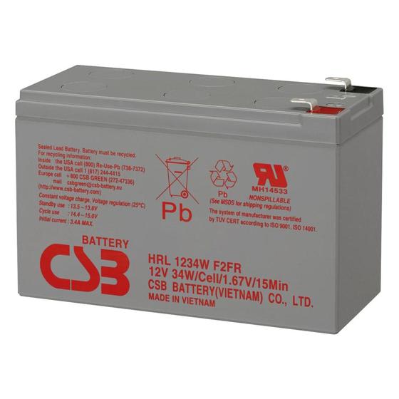 Baterias CSB VRLA 12V 34W HRL1234W Menor preço em Baterias CSB VRLA 12V 34W HRL1234W