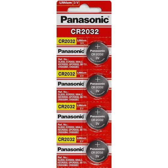 Baterias Pilha CR2032 3V Panasonic Moeda