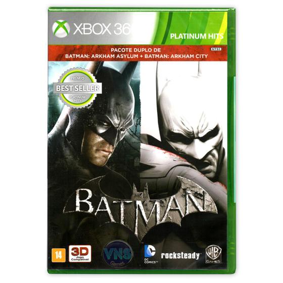 Batman arkham asylum + batman arkham city - x360 - Warner - Jogos de Ação -  Magazine Luiza