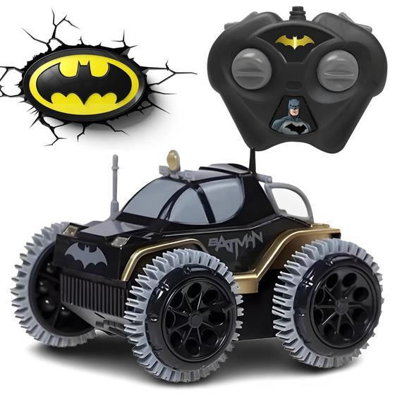 Imagem de Batman Carrinho De controle Remoto Veículo De Manobras Capota e Volta