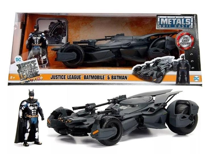 Imagem de Batmóvel Batman Liga Da Justiça + Figura Batman 1/24 Jada