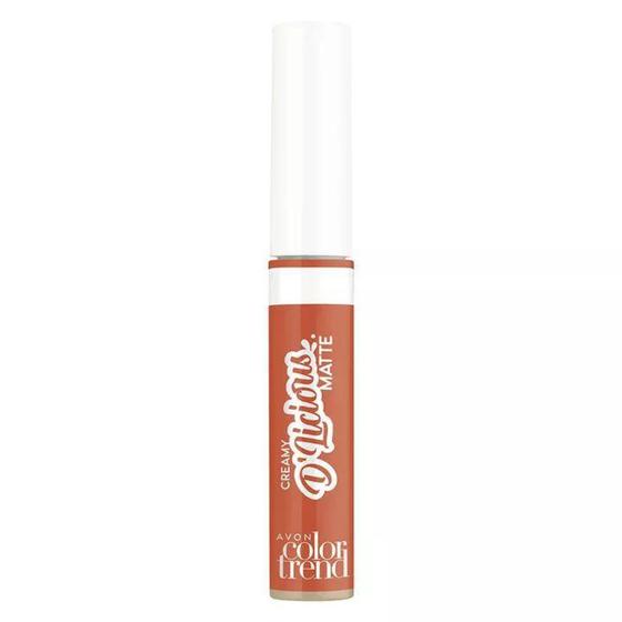 Imagem de Batom Avon Color Trend Líquido Creamy D'Licious Matte Bala de Coco 4ml