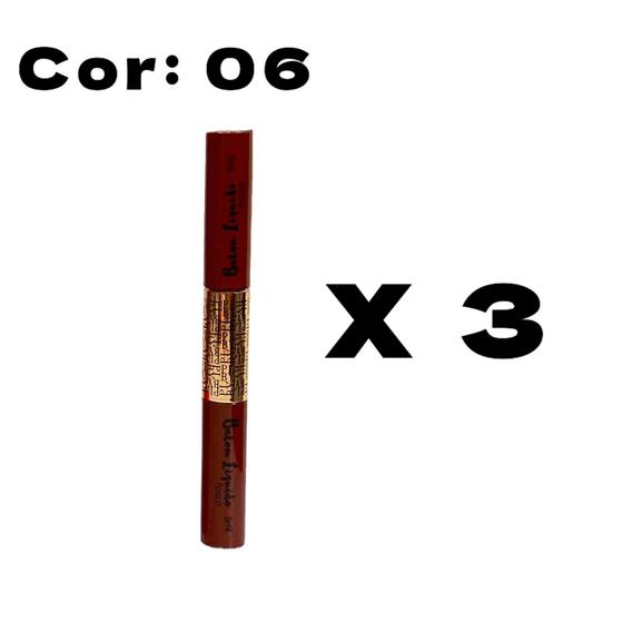 Imagem de Batom Liquido Fosco Matte Playboy com 2 Aplicadores
