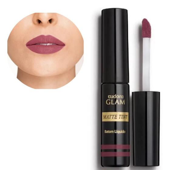 Imagem de Batom Líquido Glam Matte Tint 18 hs Sem Retoque 4g -  Eudora