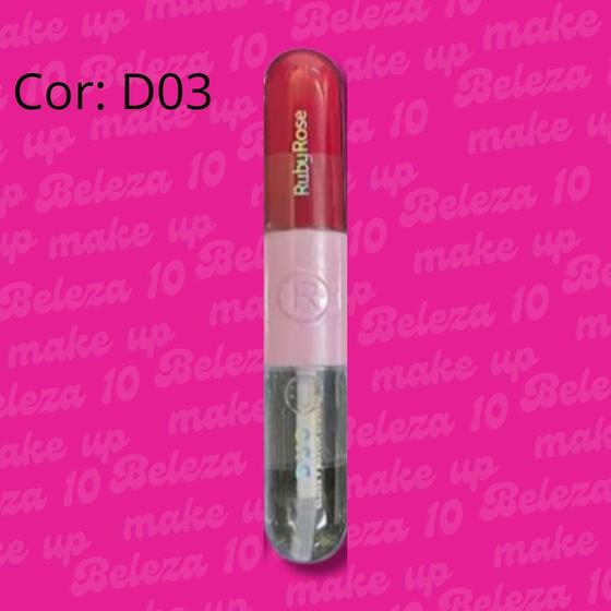 Imagem de Batom líquido matte e gloss duo - ruby rose