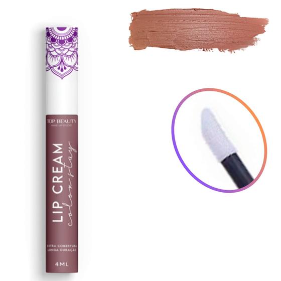 Imagem de Batom Líquido Matte Top Beauty Make Up Studio Cor 07