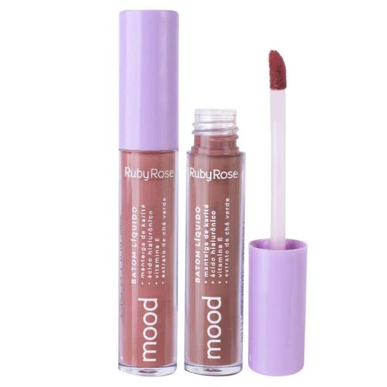 Imagem de Batom Liquido Ruby Rose Mood Nostalgia 12 3,2ml