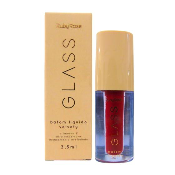 Imagem de Batom Líquido Velvety Glass 3,5ml - Ruby Rose