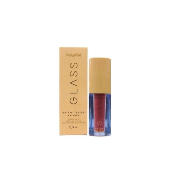 Imagem de Batom Liquido Velvety Glass Cor BG03 Ruby Rose