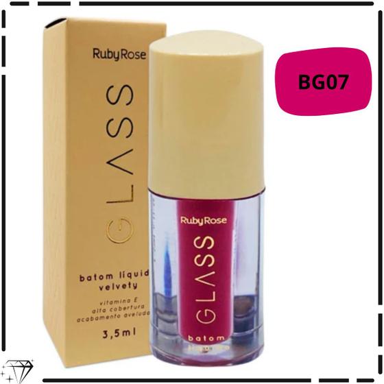 Imagem de Batom liquido velvety glass ruby rose