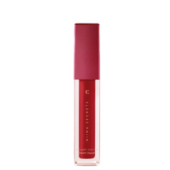 Imagem de Batom Líquido Vermelho Hibisco Niina Skinny Matte 5ml