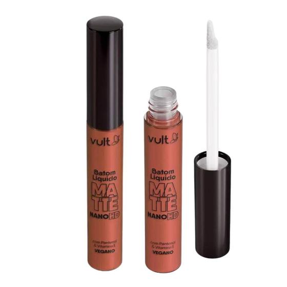 Imagem de Batom Líquido Vult Matte Real Color Castanho Claro 5Ml