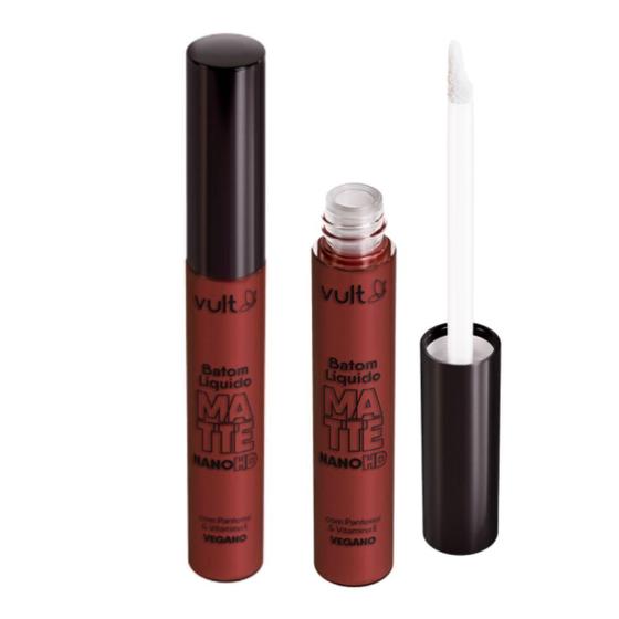 Imagem de Batom Líquido Vult Matte Real Color Castanho Escuro 5Ml