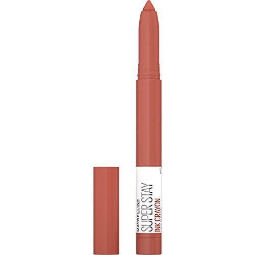 Imagem de Batom Maybelline SuperStay Ink Crayon Matte, Longa Duração, Apontador Integrado, 160 Stop At Nothing, 0,04 OzW