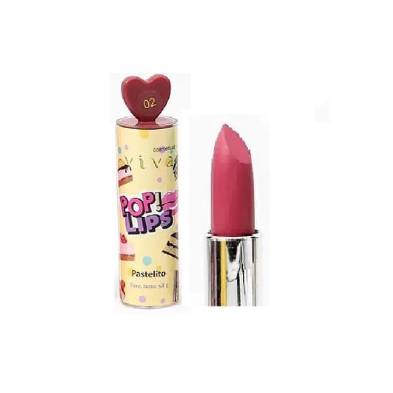 Imagem de Batom Pop Lips Matte de Amor Vivai - 6 Cores 3,8g