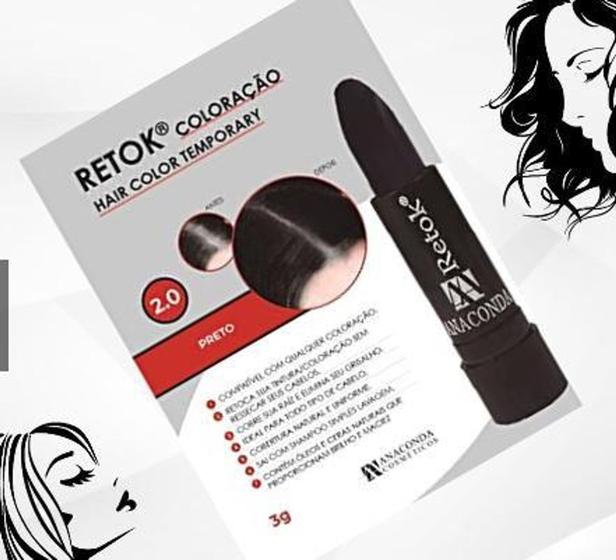 Imagem de Batom Retok para Barba e Bigode Preto- Anaconda - Anaconda Cosméticos