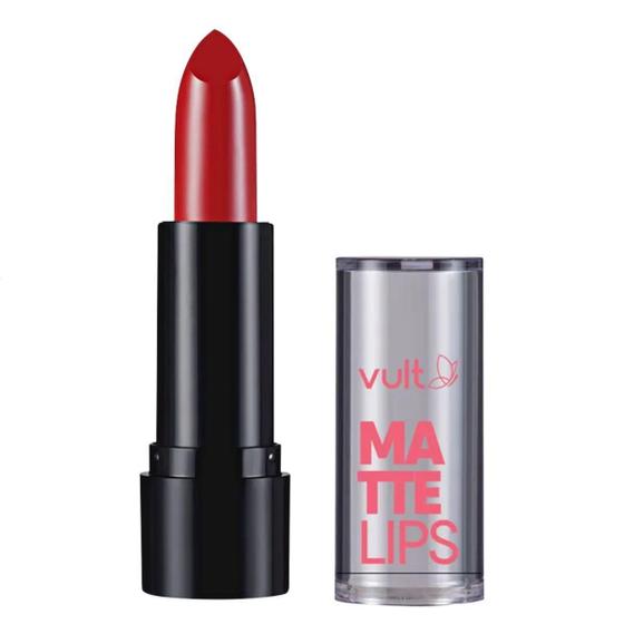 Imagem de Batom Vult Matte Lips Vermelho Carmin 3,8G