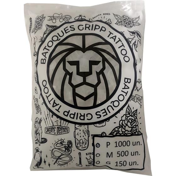 Imagem de Batoque pequeno  com basegripp tattoo c/1000 un