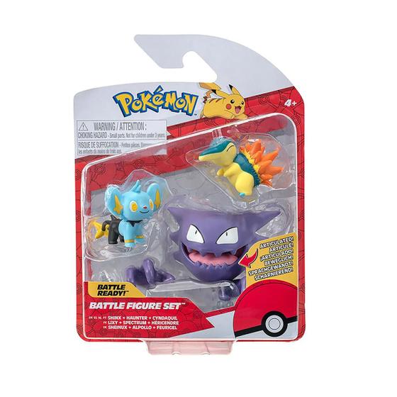 Imagem de Battle Set 3 Figuras Pokémon Shinx Haunter Cyndaquil