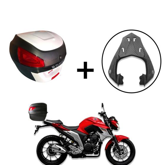 Baú Bauleto 29 litros + Suporte Baú Superior Fazer 250 2018+ - AWA ...