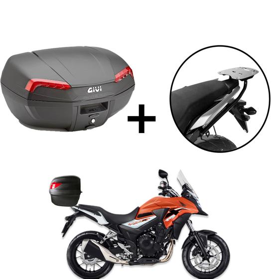Imagem de Baú Bauleto Givi E46nbr riviera46l  + Suporte Baú Superior  Cb500x 2013+