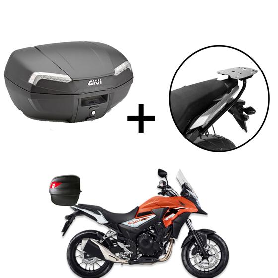 Imagem de Baú Bauleto Givi E46ntbr -riviera46l Fume + Suporte Baú Superior  Cb500x 2013+