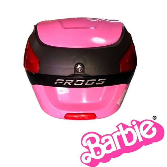 Imagem de Baú Bauleto Para Moto Awa Proos 29 Litros Rosa (Barbie)