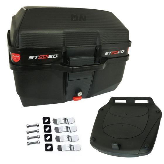 Imagem de Baú Bauleto Tracker 35 Litros STONED com Base Universal