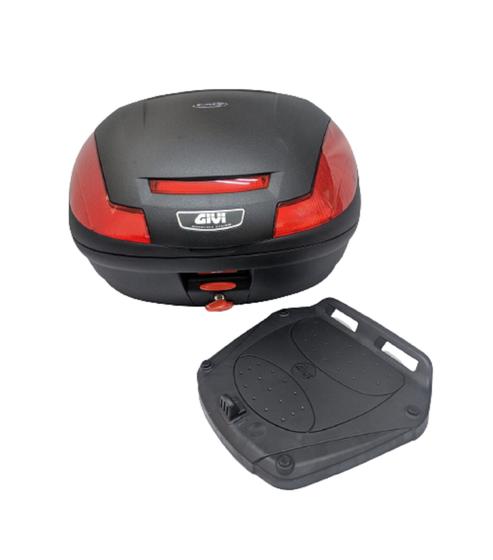 Imagem de Bau bauleto traseiro top case monolock givi 47 litros + base