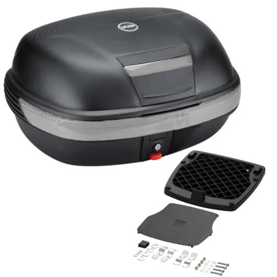 Imagem de Baú Givi 46 Litros Monokey E460 Fumê + Base E250 Monokey