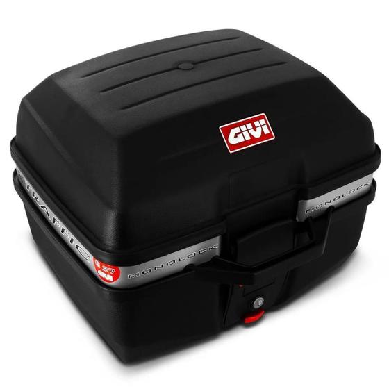 Imagem de Baú Givi E27M Monolock Traffic 27 Litros Preto com Base