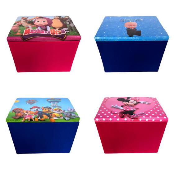 Bau Puff Pufe Infantil Impermeavel Sapateira Organizador Puf Menor preço em Bau Puff Pufe Infantil Impermeavel Sapateira Organizador Puf