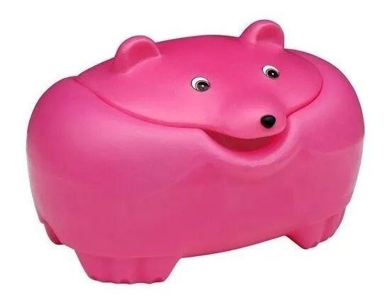 Imagem de Baú Urso Organizador Brinquedo Infantil - ROSA ou ROXO