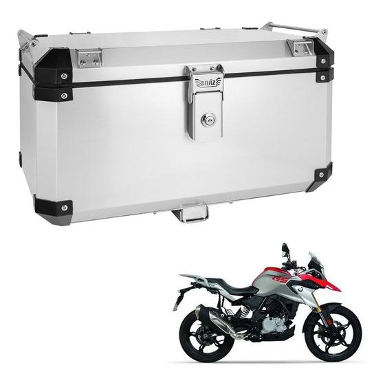 Imagem de Bauleto Atacama 55L G 310 GS Aluminio Escovado Top Case Bráz