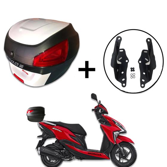 Imagem de Bauleto Awa Proos 29 litros + Suporte Baú Honda Elite 125