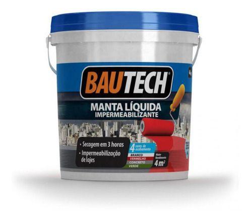 Imagem de Bautech Manta Liquida 4kg Impermeabilizante Laje Telha Chão