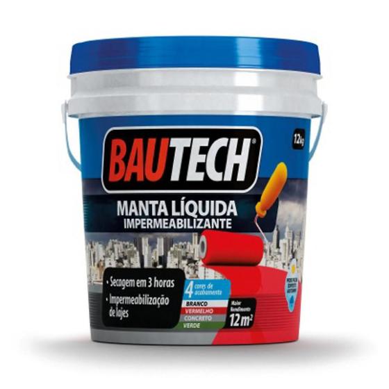 Bautech Manta Liquida, Branco, 12kg, 27x27x27cm Bautech Menor preço em Bautech Manta Liquida, Branco, 12kg, 27x27x27cm Bautech