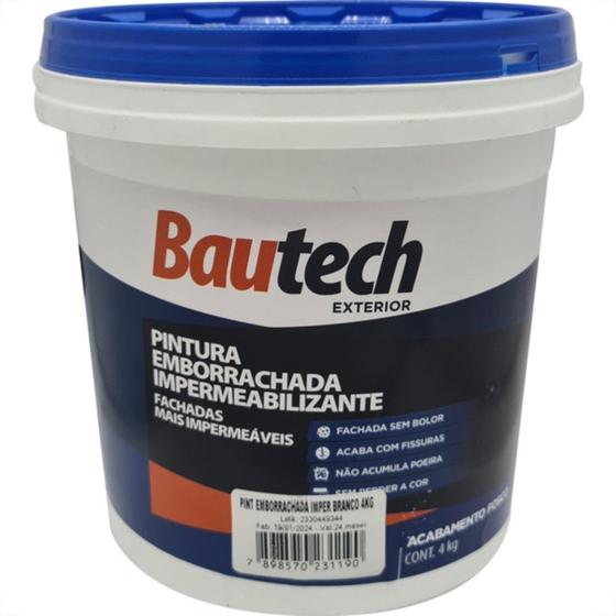 Imagem de Bautech Tinta Emborrachada Br.4Kg
